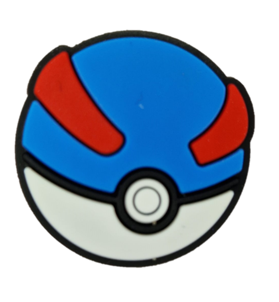 blue pokeball shoe charm