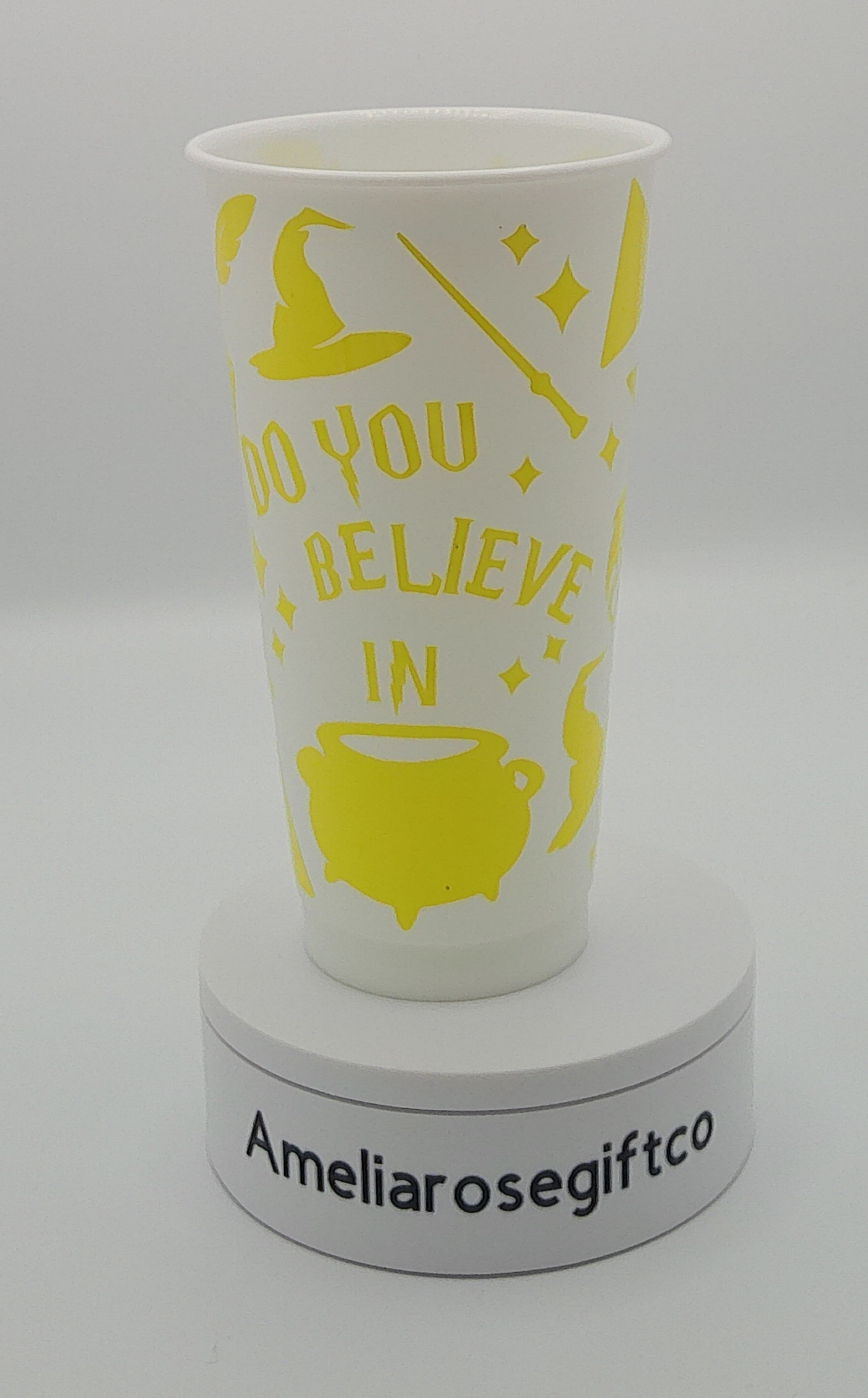 Gold harry potter inspired 24oz Cold Cup