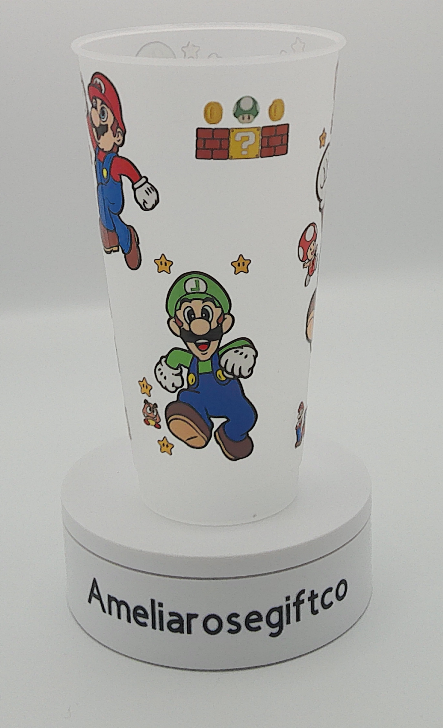Super Mario inspired 24oz Cold Cup