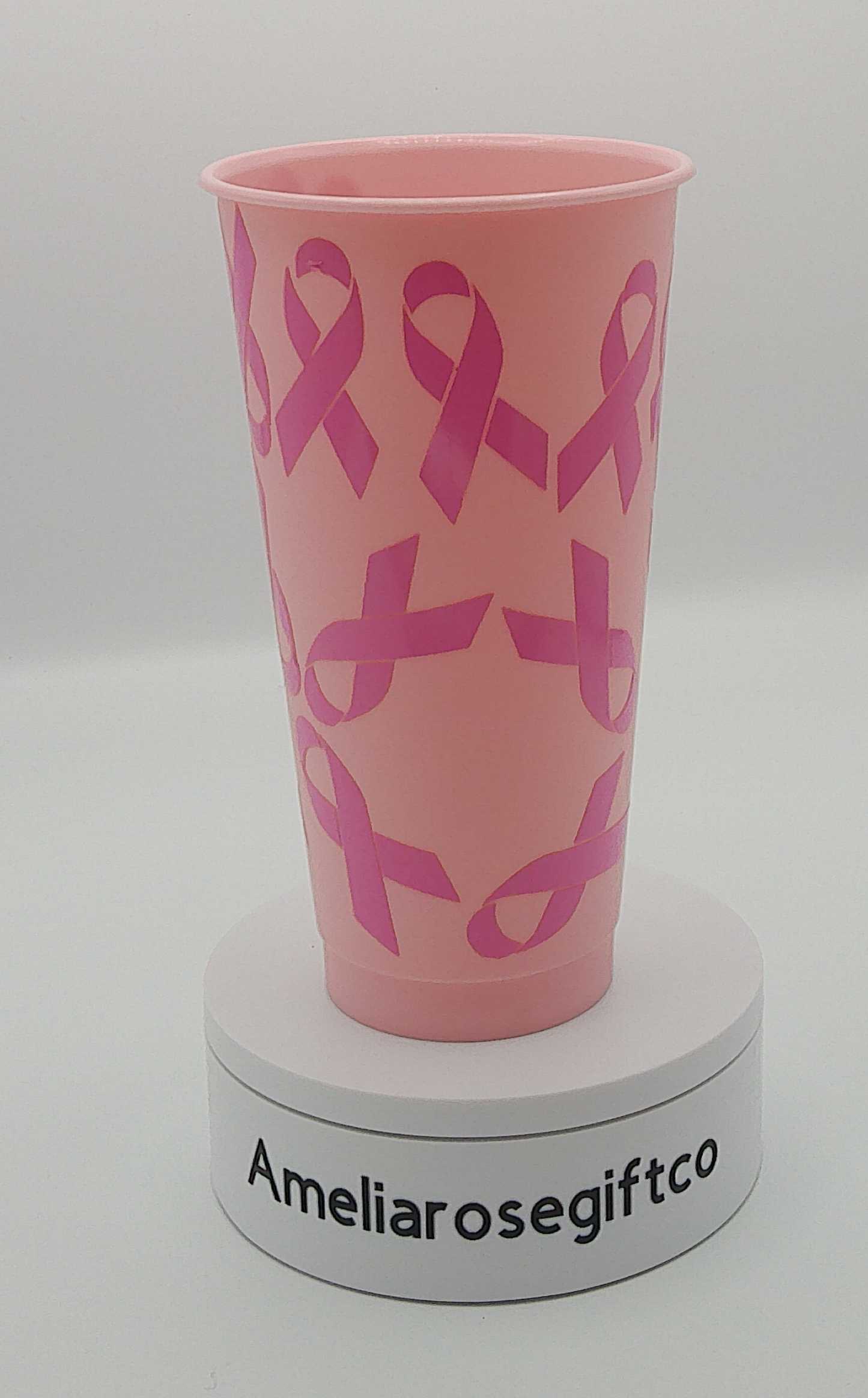 Pink Ribbon 24oz Cold Cup