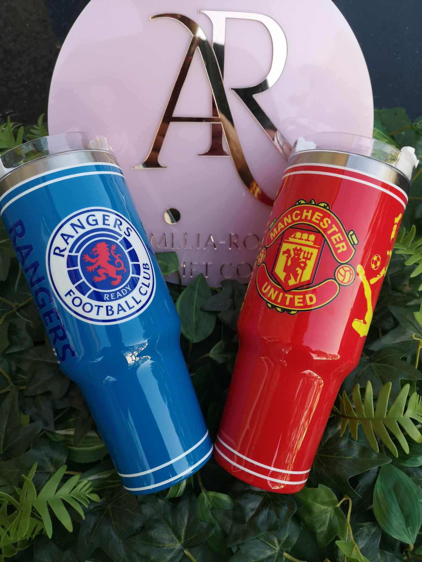 40z resin football Tumbler