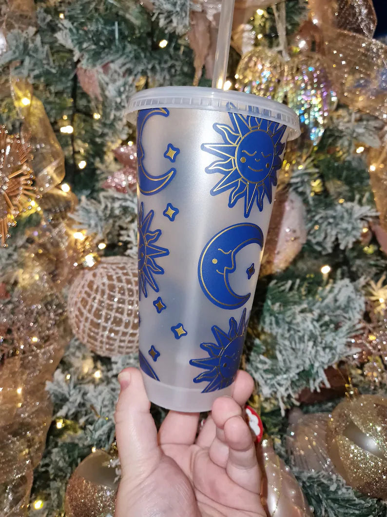 Star and moon 24oz Cold Cup