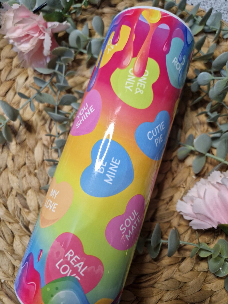 Love heart 20 oz Skinny Tumbler