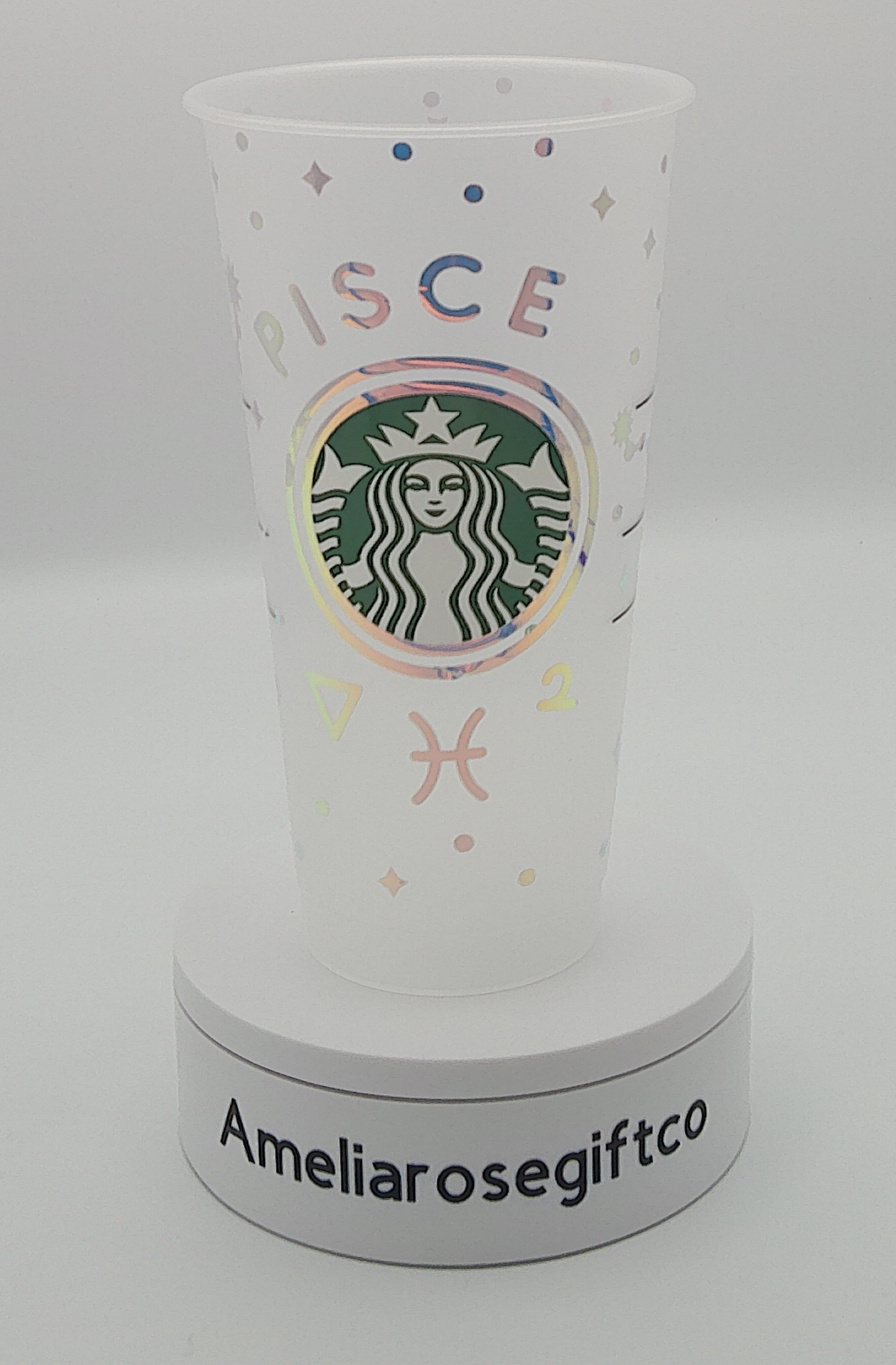 Pisces zodiac inspired 24oz Cold Cup