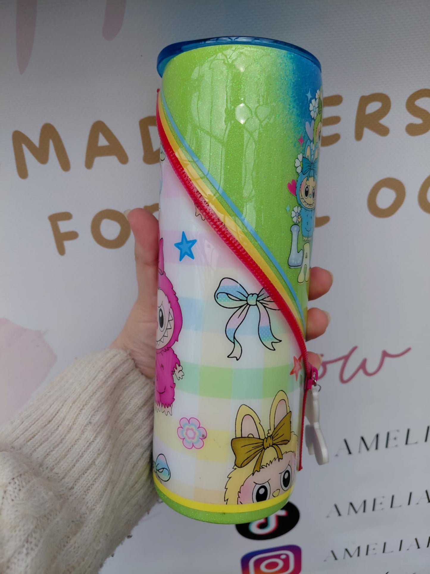Monsters  Zipper Tumbler