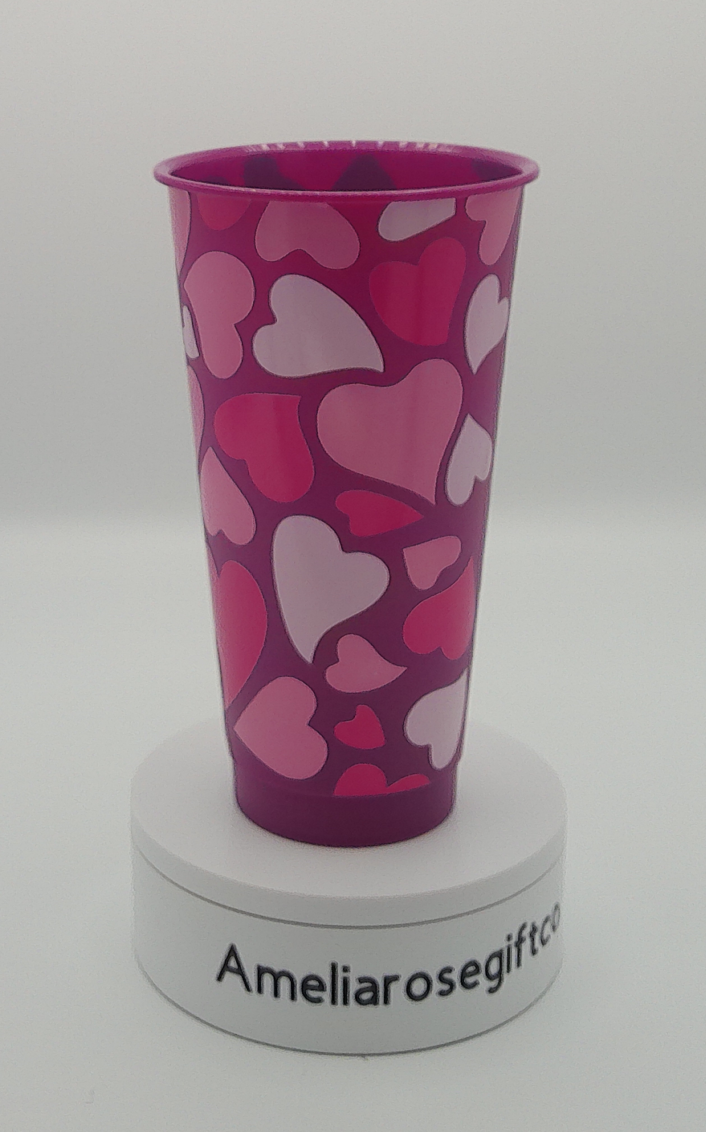 shinny hearts 24oz cold cup