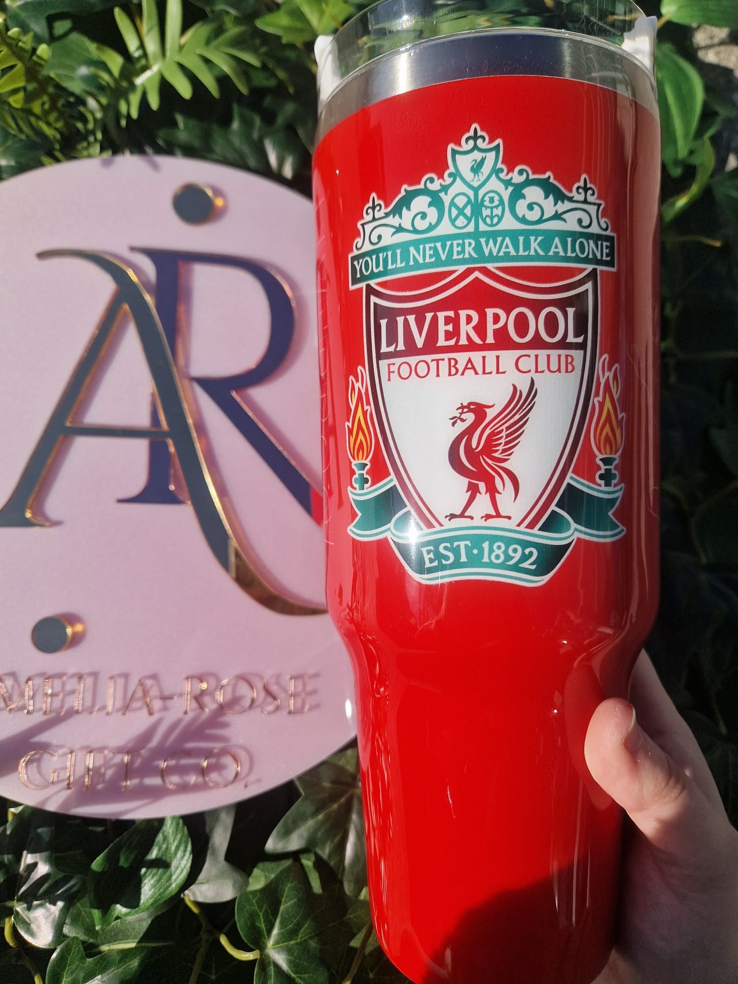 40z resin football Tumbler