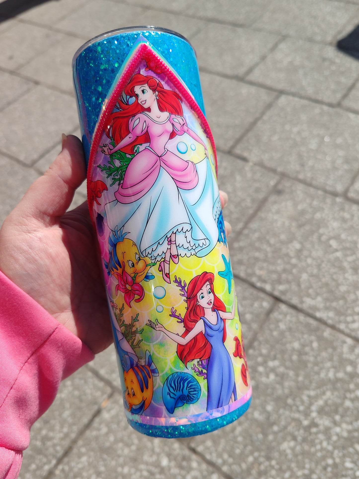 Little Mermaid Zipper Tumbler