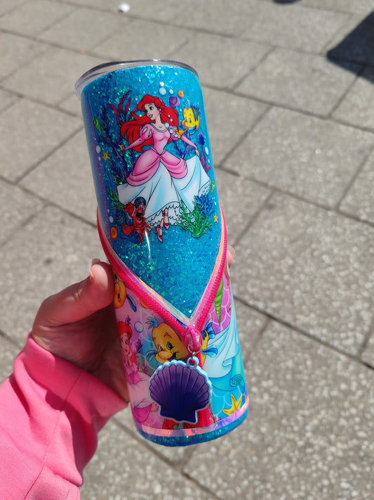 Little Mermaid Zipper Tumbler