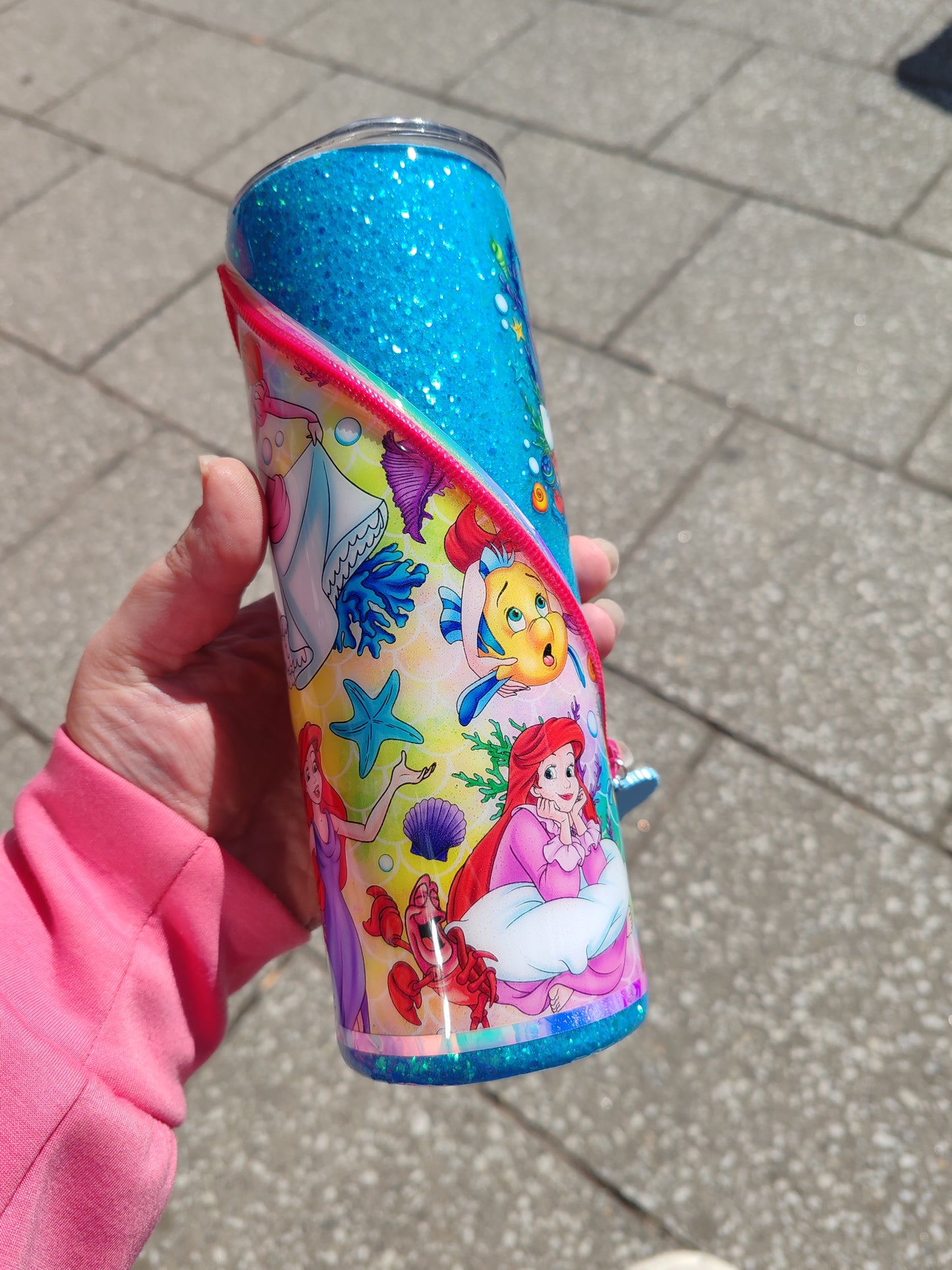 Little Mermaid Zipper Tumbler