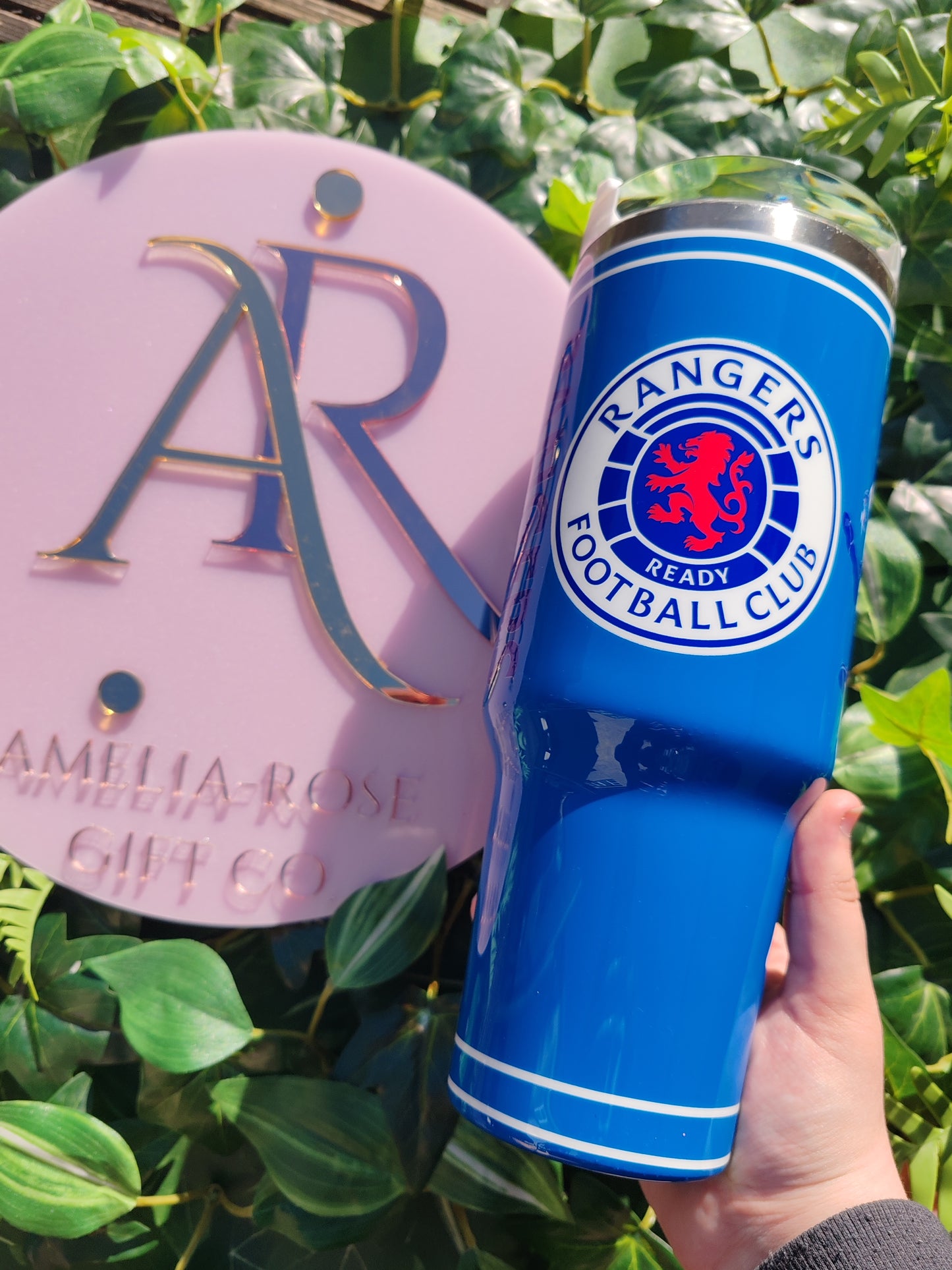 40z resin football Tumbler