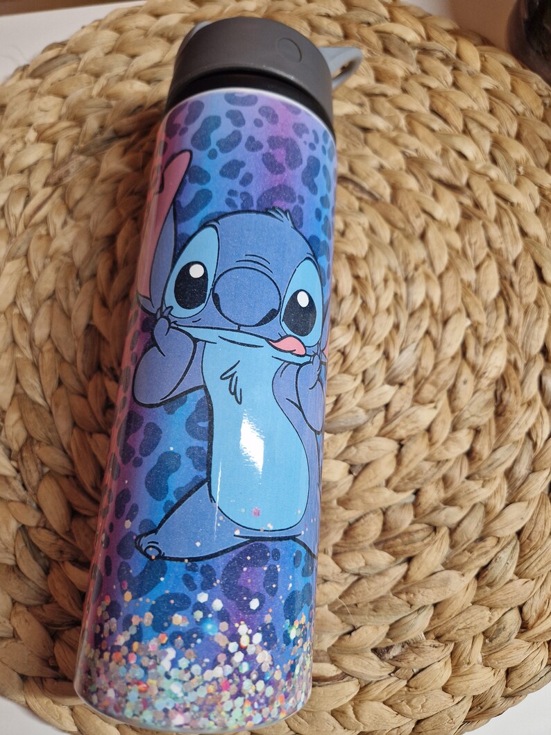 blue alien 750ml water bottle